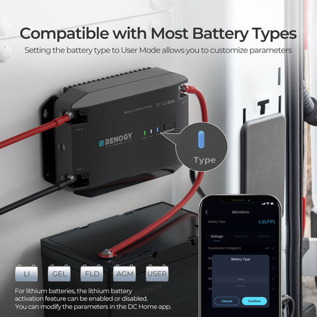 Renogy 20A DC to DC Battery Charger