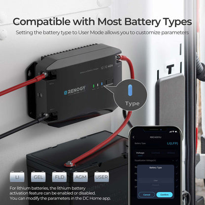 Renogy 40A DC to DC Battery  Charger