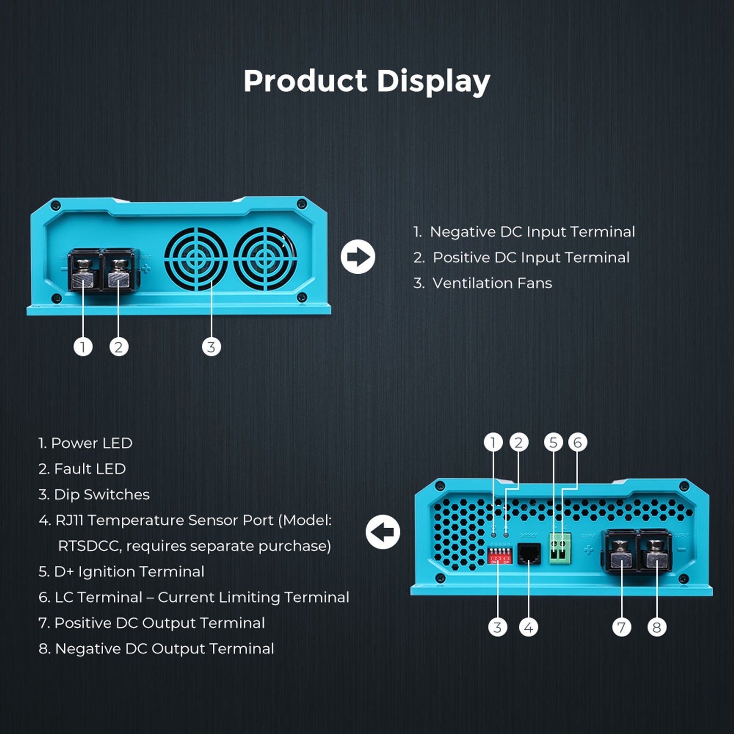 Renogy 40A DC to DC Battery  Charger