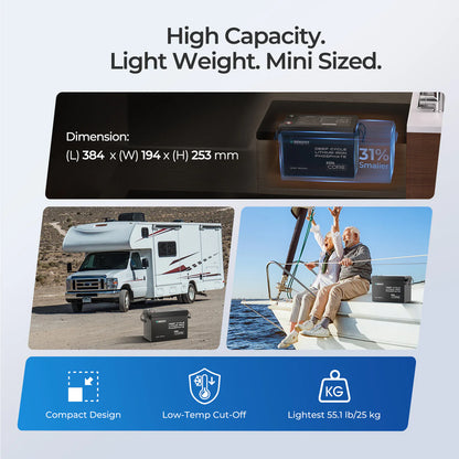Renogy Lithium Battery 12V300Ah  Mini