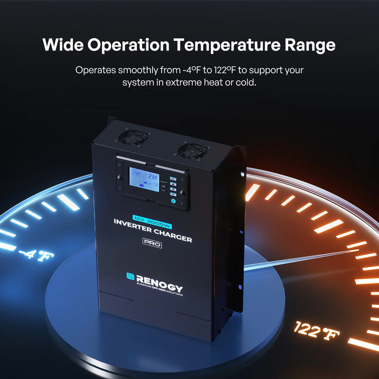 Renogy Pro 12V 3000W HF Inverter Charger