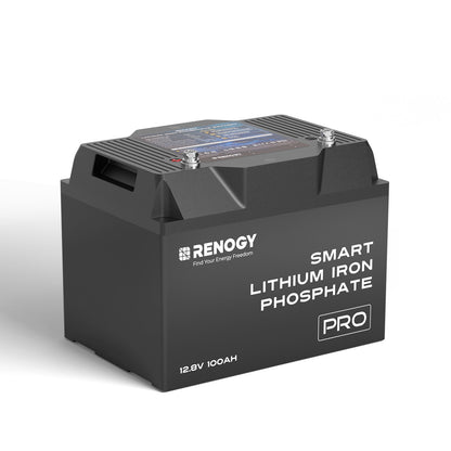 12V 100Ah Pro Deep Cycle Lithium Iron Phosphate Battery w/Bluetooth & Self-heating Function