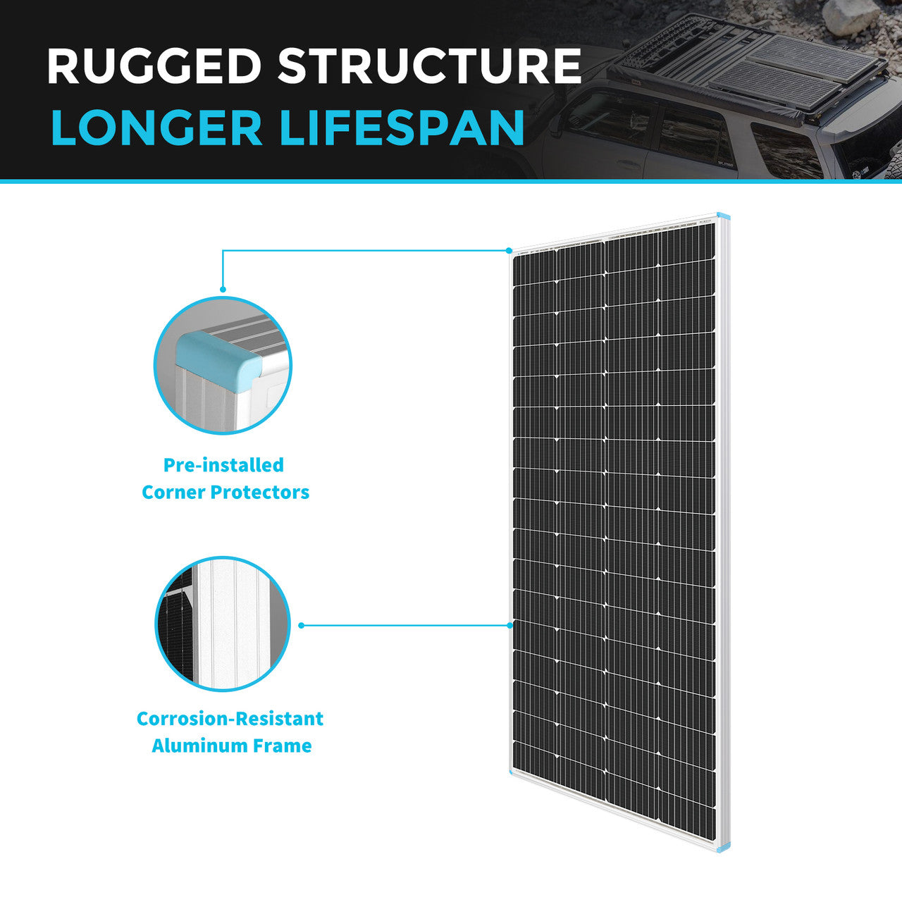 200W Rigid Solar Panel