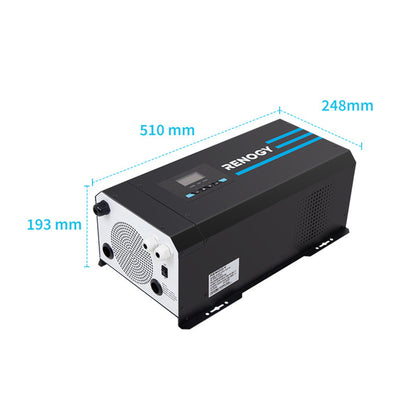 3000W 12V Pure Sine Wave Inverter Charger w/ LCD