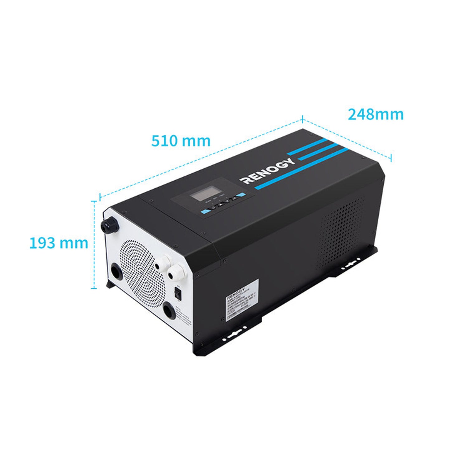 2000W 12V Pure Sine Wave Inverter Charger w/ LCD